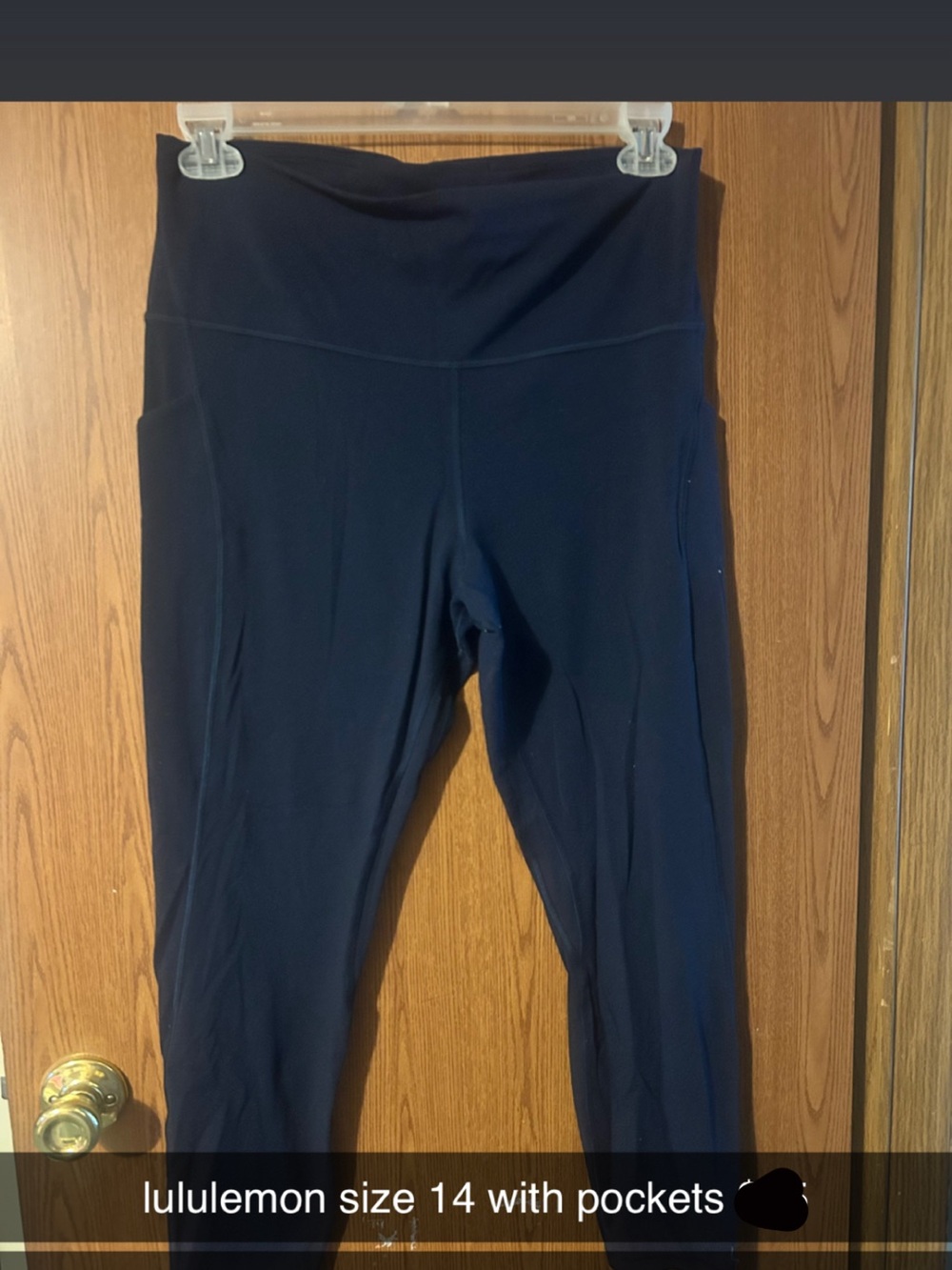 lululemon athletica Navy High-Rise Leggings with Side Pockets